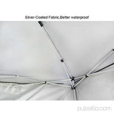 Quictent 8x8 ft EZ Pop Up Canopy Instant Folding Gazebo Outdoor Party Tent Beach tent W/ Bag Navy Blue
